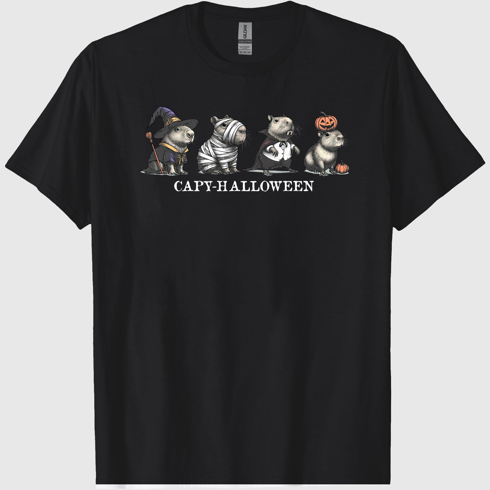 Capybara Shirt Capybara Halloween Shirt Halloween Capybara Baby Tee Halloween Costume Spooky Season Shirt Funny halloween graphic t