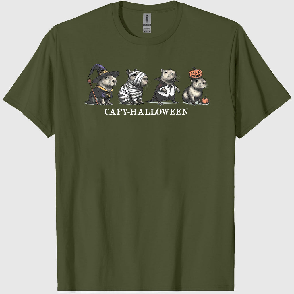Capybara Shirt Capybara Halloween Shirt Halloween Capybara Baby Tee Halloween Costume Spooky Season Shirt Funny halloween graphic t