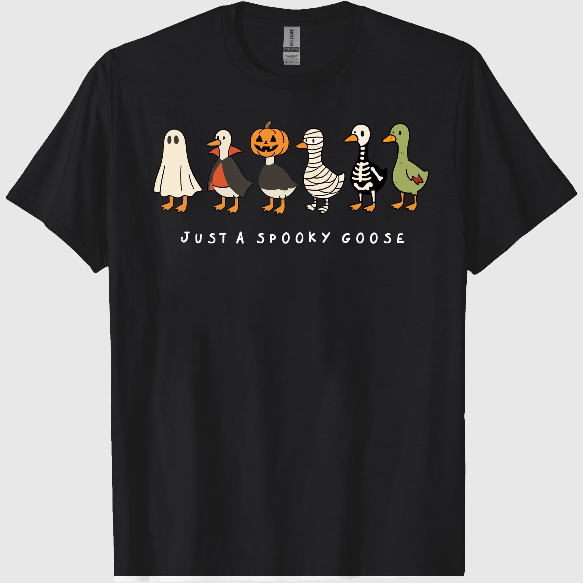 Comfort Colors Halloween Goose shirt, just a Spooky Goose t-shirt, Funny Halloween shirt, Spooky Season, Spooky Goosey Shirt, Retro 2