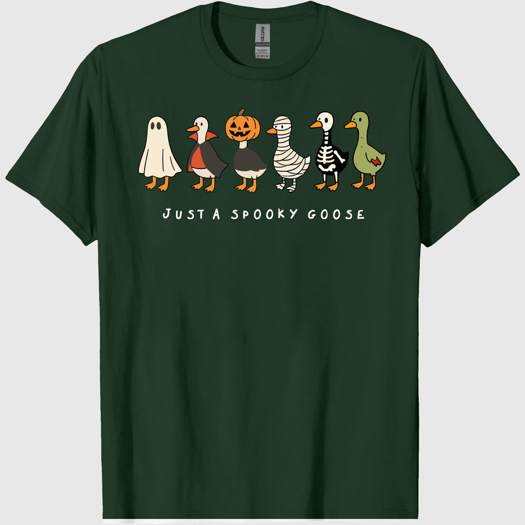 Comfort Colors Halloween Goose shirt, just a Spooky Goose t-shirt, Funny Halloween shirt, Spooky Season, Spooky Goosey Shirt, Retro 2