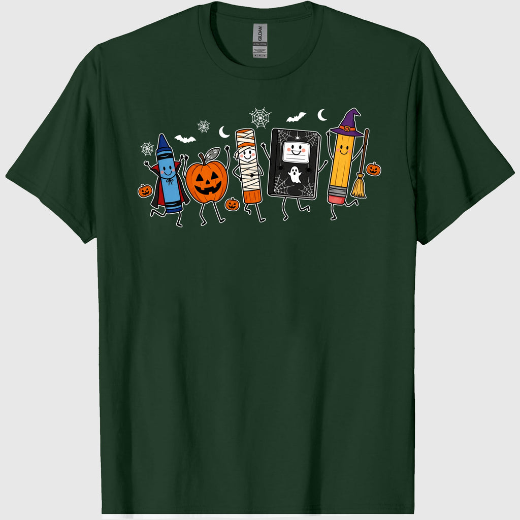 Halloween Teacher Shirt, Comfort Colors Funny Teacher Life Shirt, Back To School Gift, Preschool Teacher School Supplies T-shirt, Spooky Tee