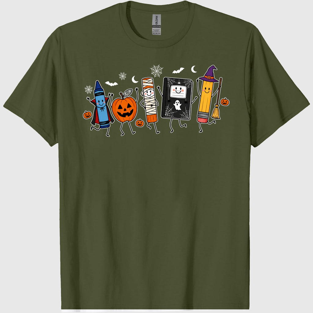 Halloween Teacher Shirt, Comfort Colors Funny Teacher Life Shirt, Back To School Gift, Preschool Teacher School Supplies T-shirt, Spooky Tee